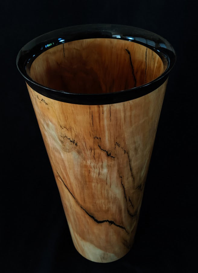 Aspen with ebony segments and black epoxy