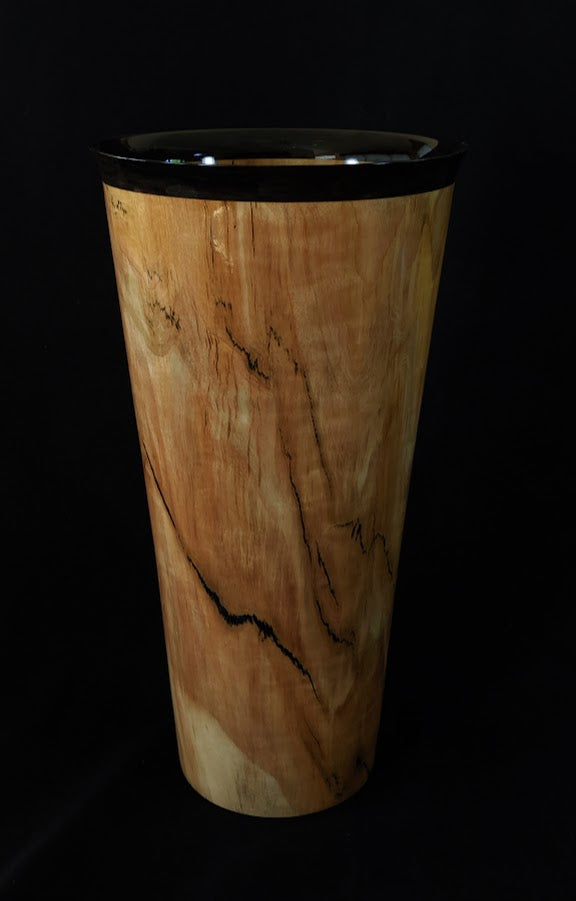 Aspen with ebony segments and black epoxy