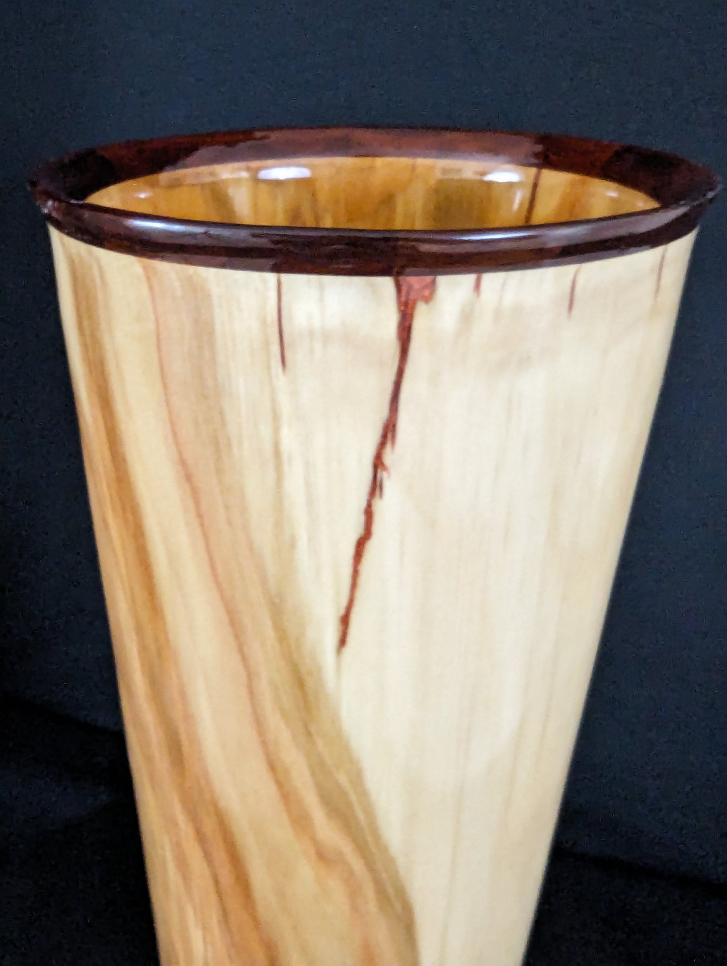 Aspen with Padauk segments copper pigment epoxy