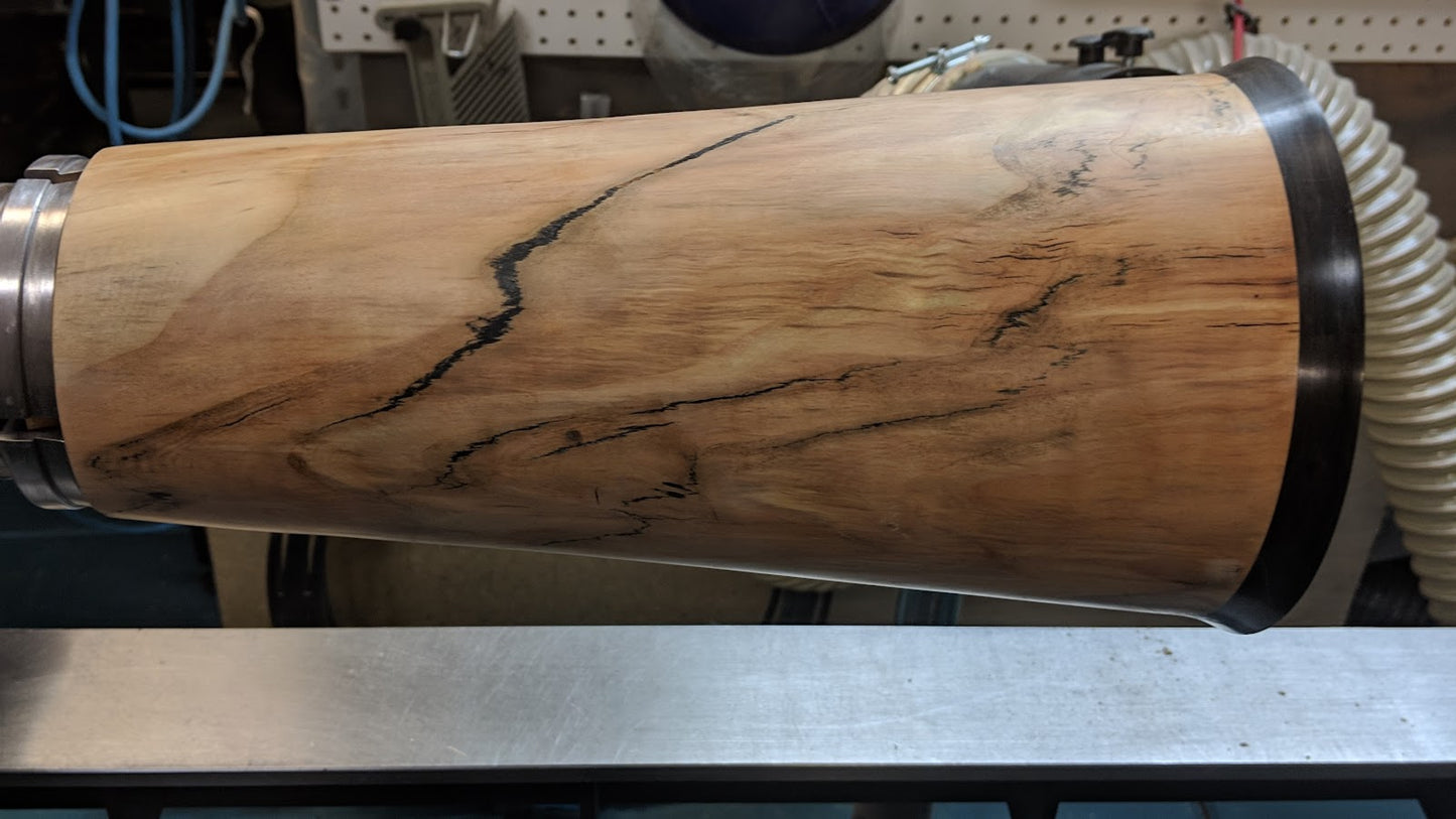 Aspen with ebony segments and black epoxy