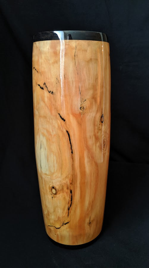 Aspen with ebony segments and black epoxy