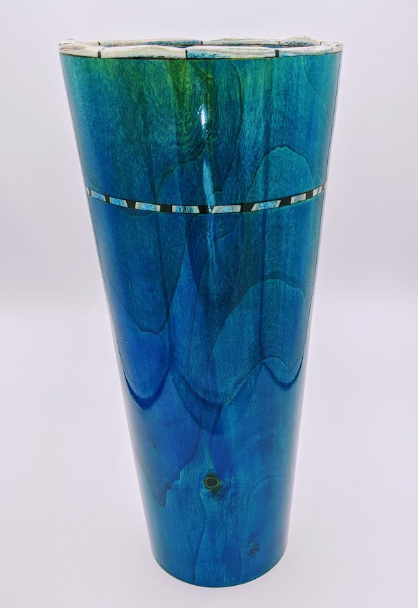 Aspen with deer antler segments and black milliput