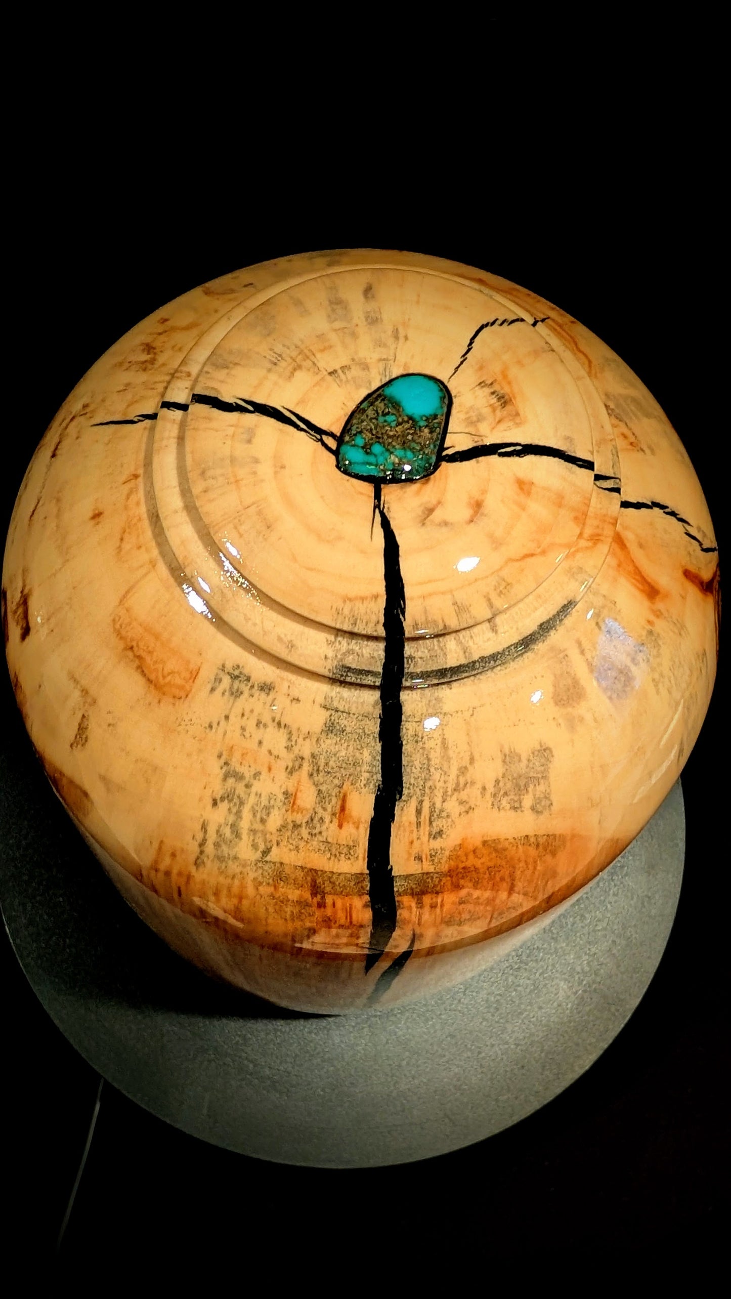 Aspen with Turquoise Urn