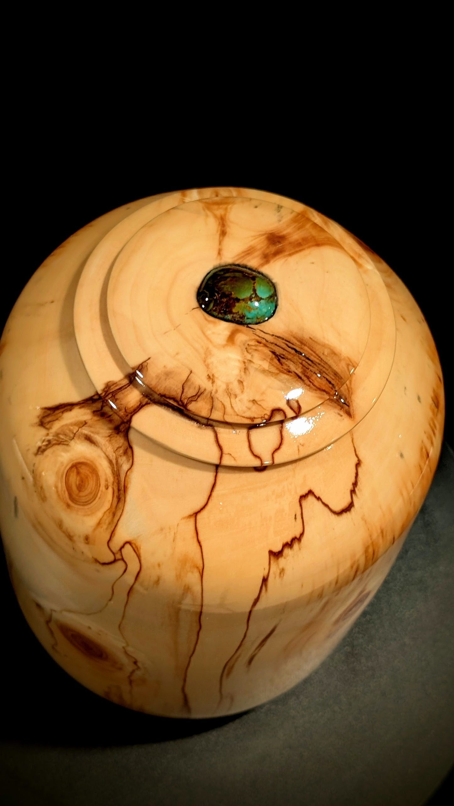 Aspen with Turquoise Urn