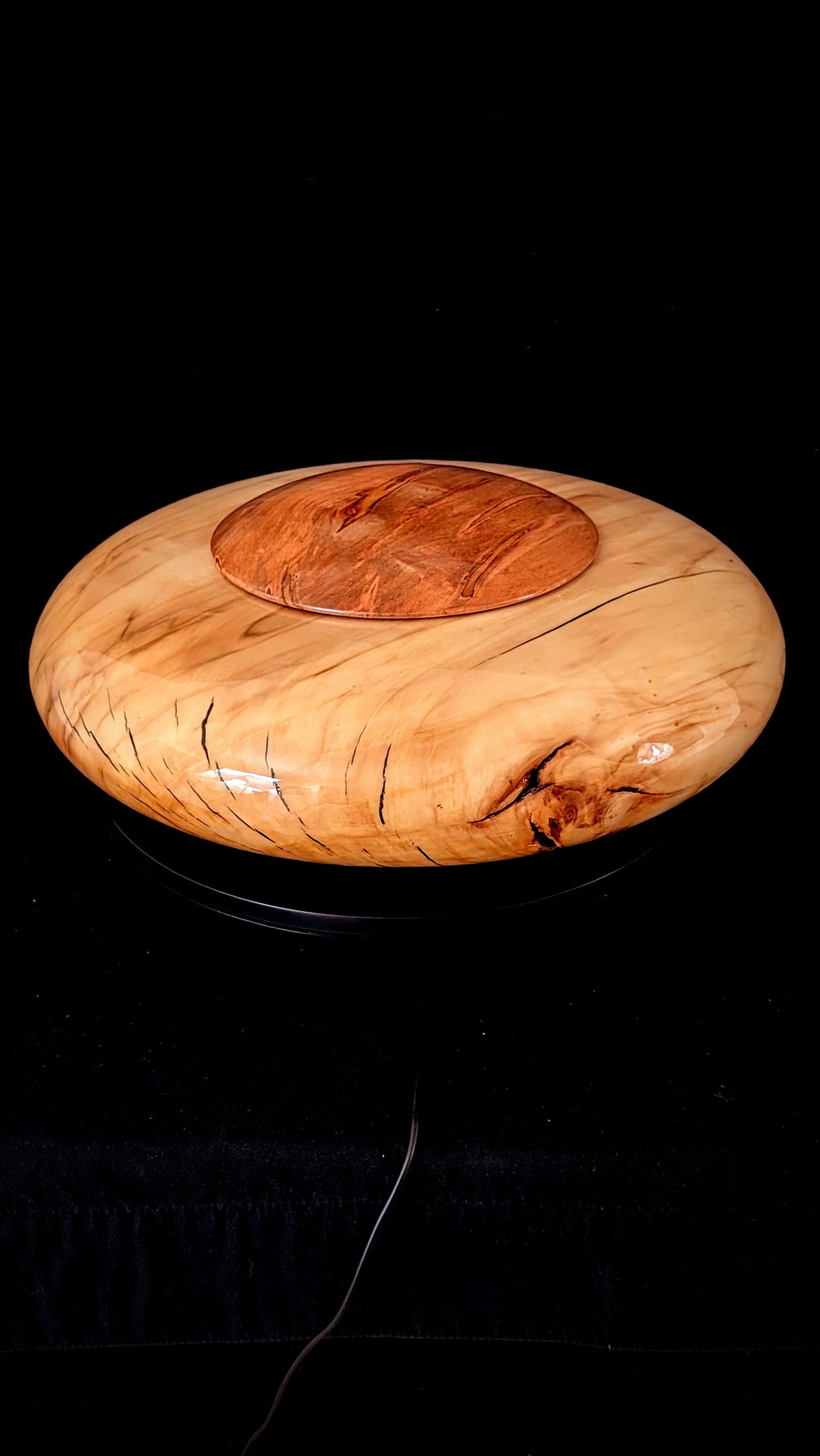 Cottonwood Chamber Bowl with Ambrosia Maple Lid