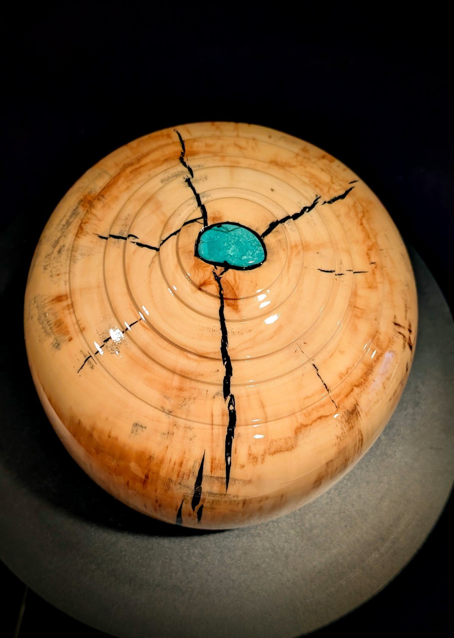 Aspen with Turquoise Urn