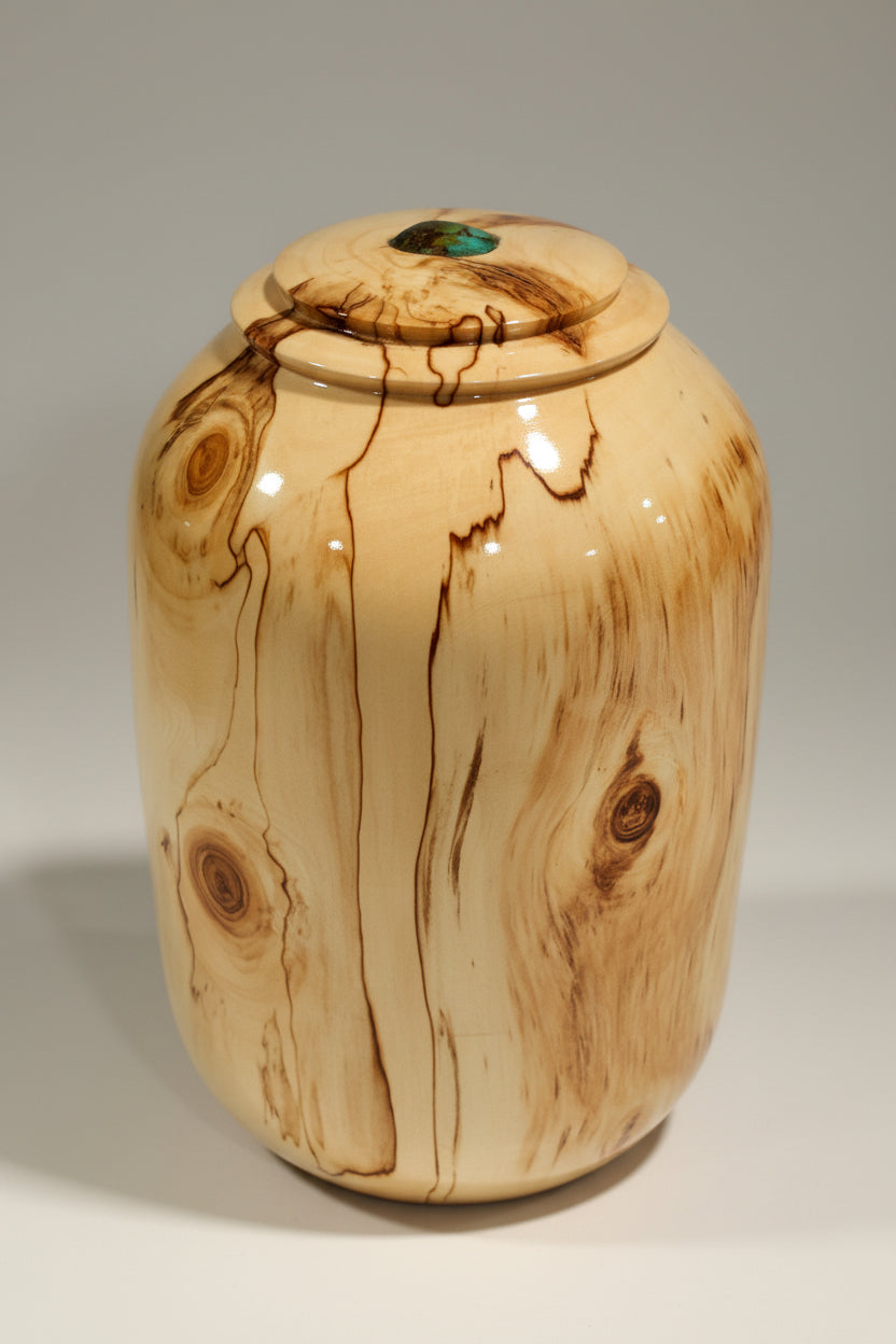 Aspen with Turquoise Urn