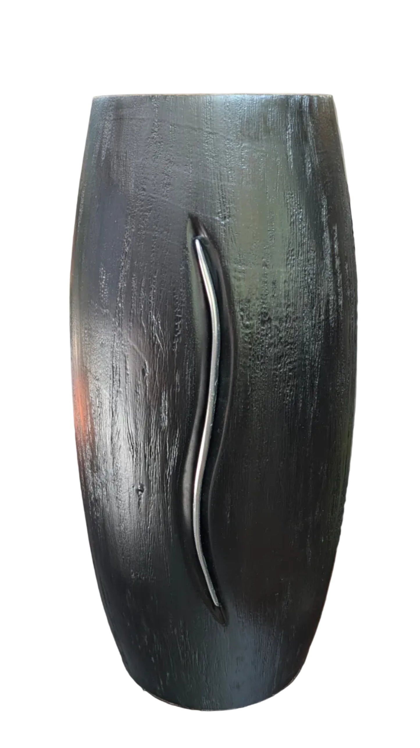 Colorado Maple Vessel with Hand Forged Aluminum Inlay and Black Tint