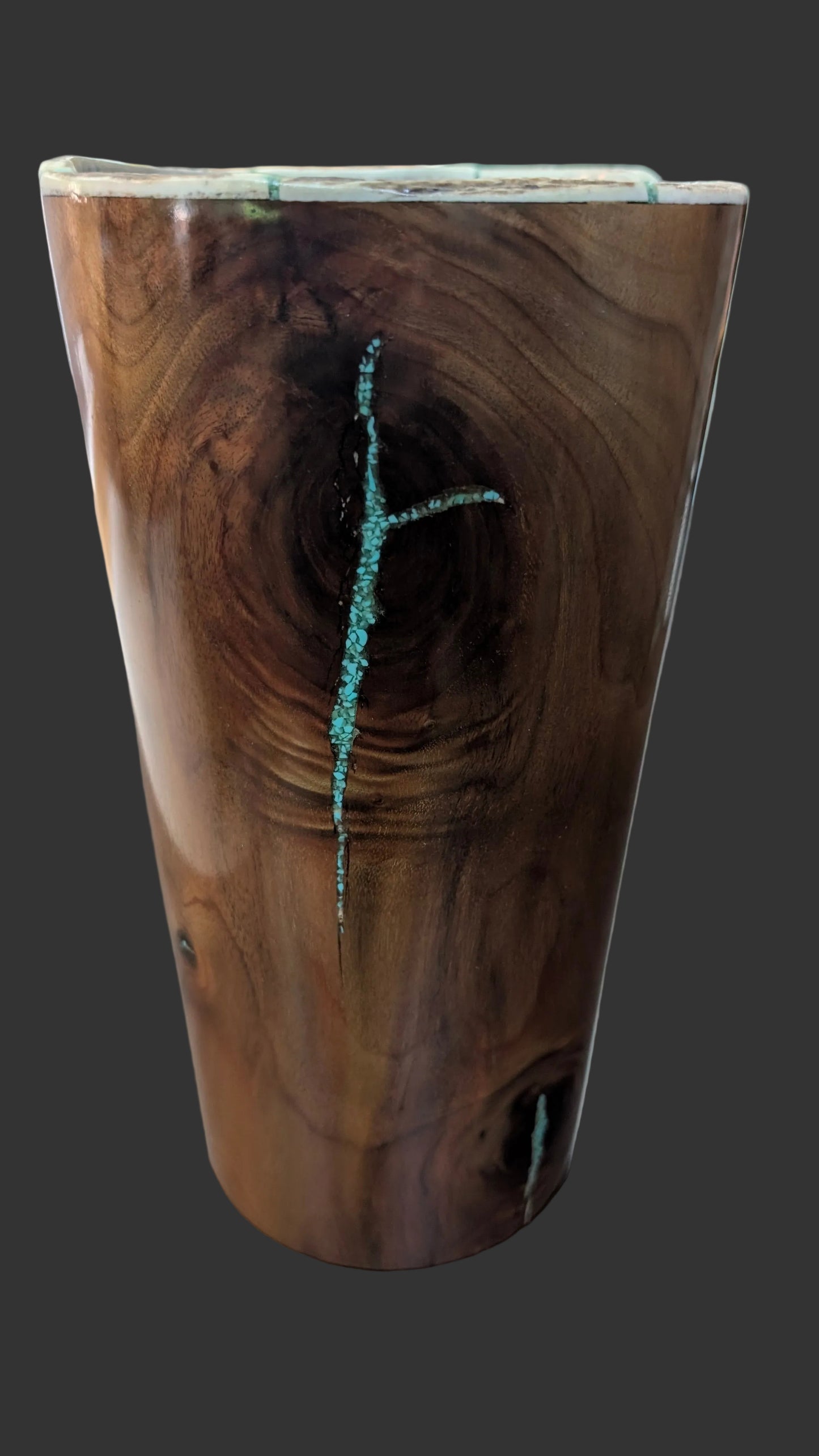 Walnut, turquoise and deer antler