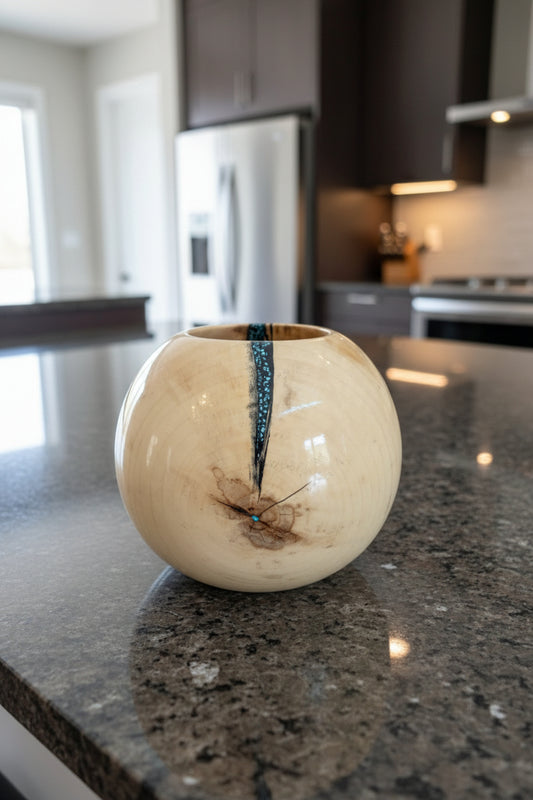 Aspen Sphere with Turquoise