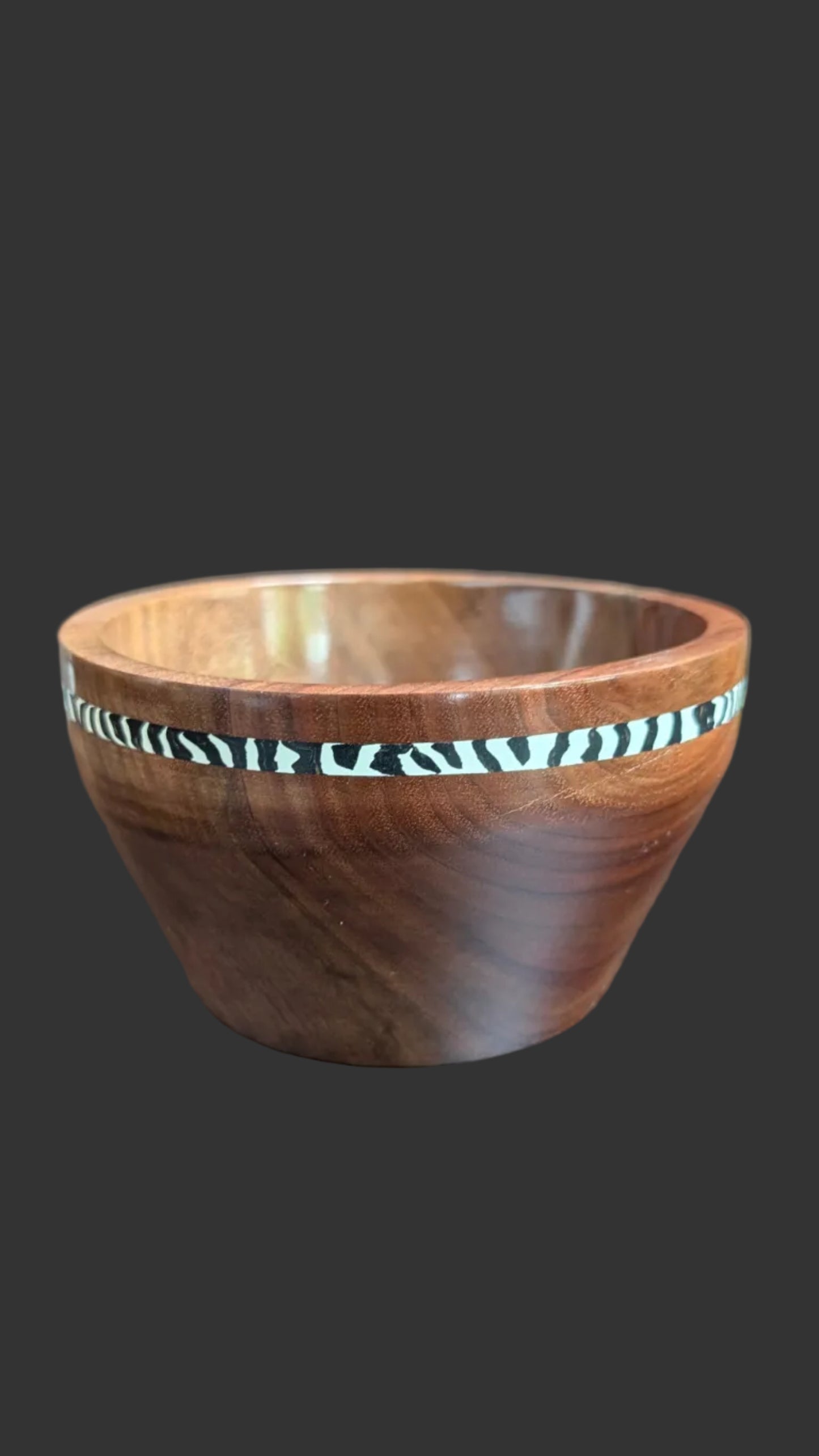 Walnut Bowl with Milliput Inlay