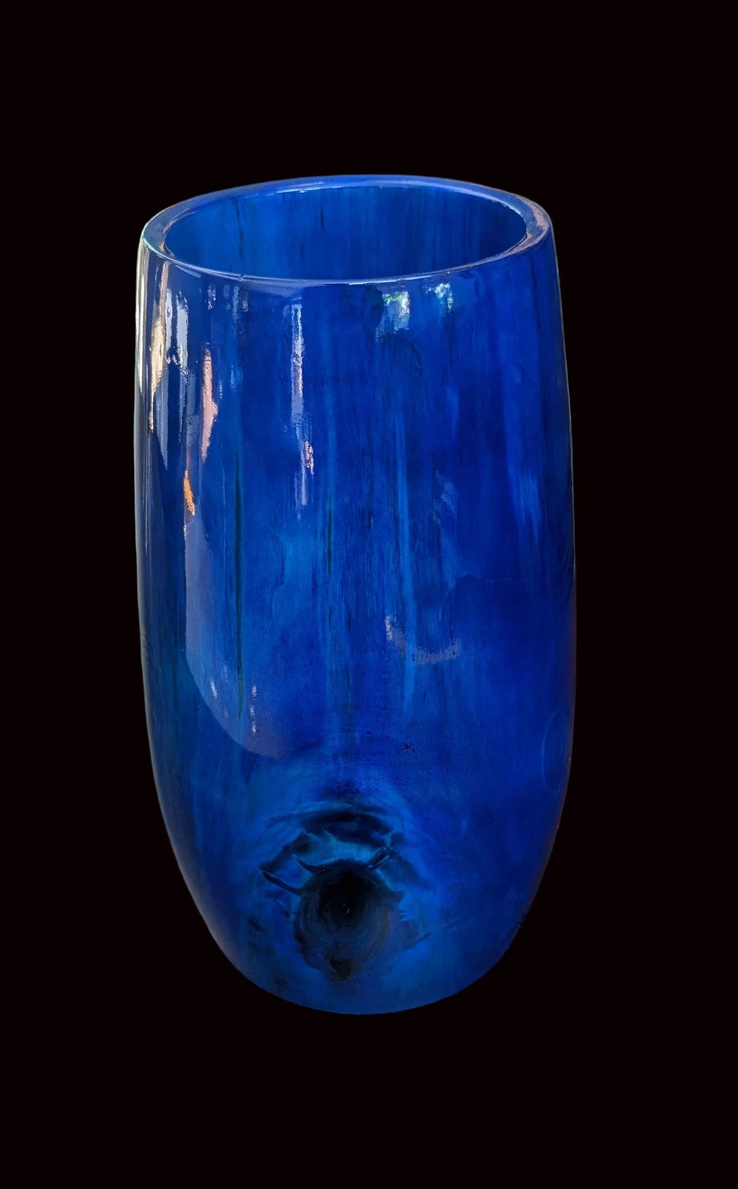 Aspen Vessel with Blue Tint "Ocean Cave"
