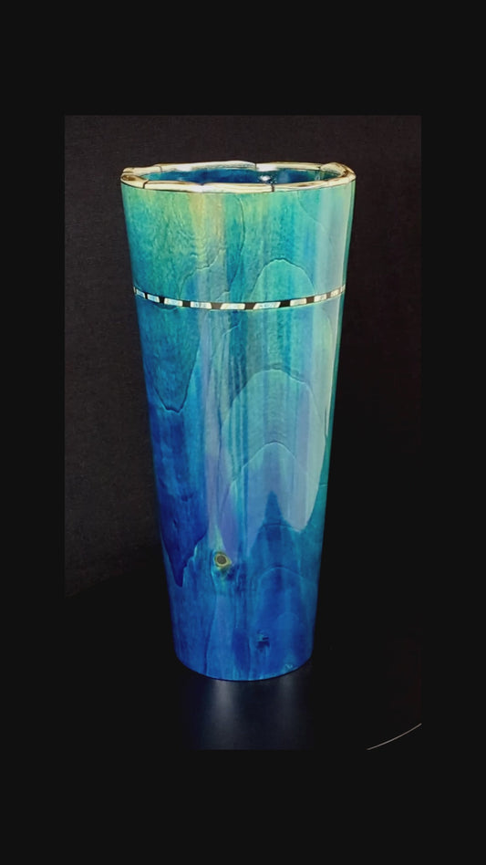 Aspen with deer antler segments and black milliput